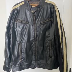 Parts Leather Motorcycle Jacket XL