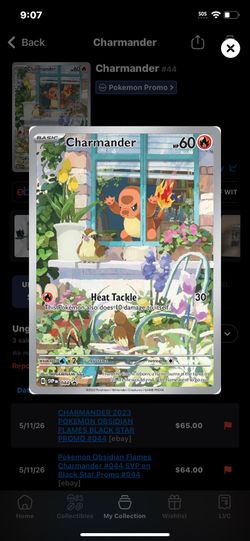 Charmander Pokémon card raw