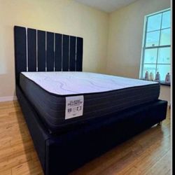 Queen Bed Frame Qnd Mattress 