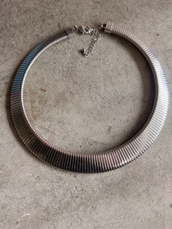 New! Silver Statement Collar Necklace