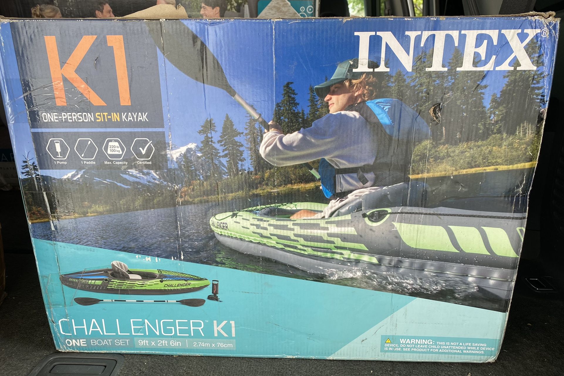 Photo New, Intex K1 Challenger inflatable kayak