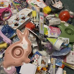 Assortment Of Toys, Paint, Bags, And More