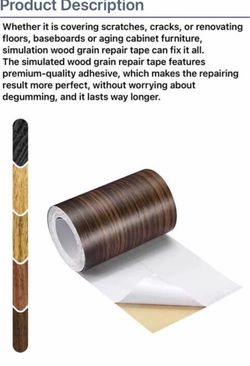 Lot of 97 Rolls of Brown Wood Grain Border Peel & Stick Bathroom Mirror Frame Tape