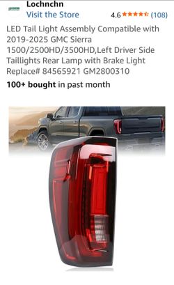 New Sierra Led Tail Light Left