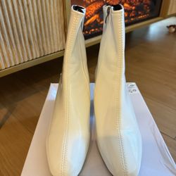 Women’s White Boots with Heels