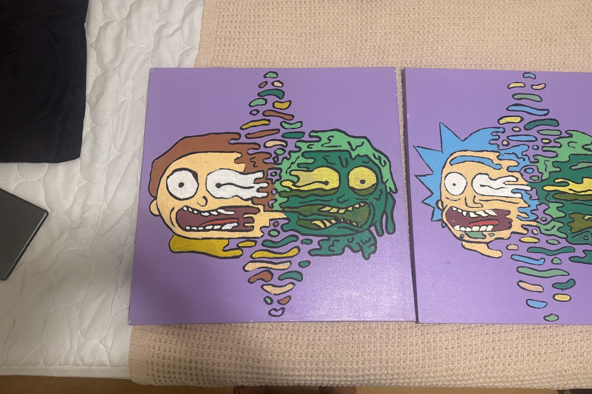 Rick and Morty paintings