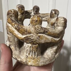 Small Rustic Circle of Friends Candle Holder - Mexican Folk Art