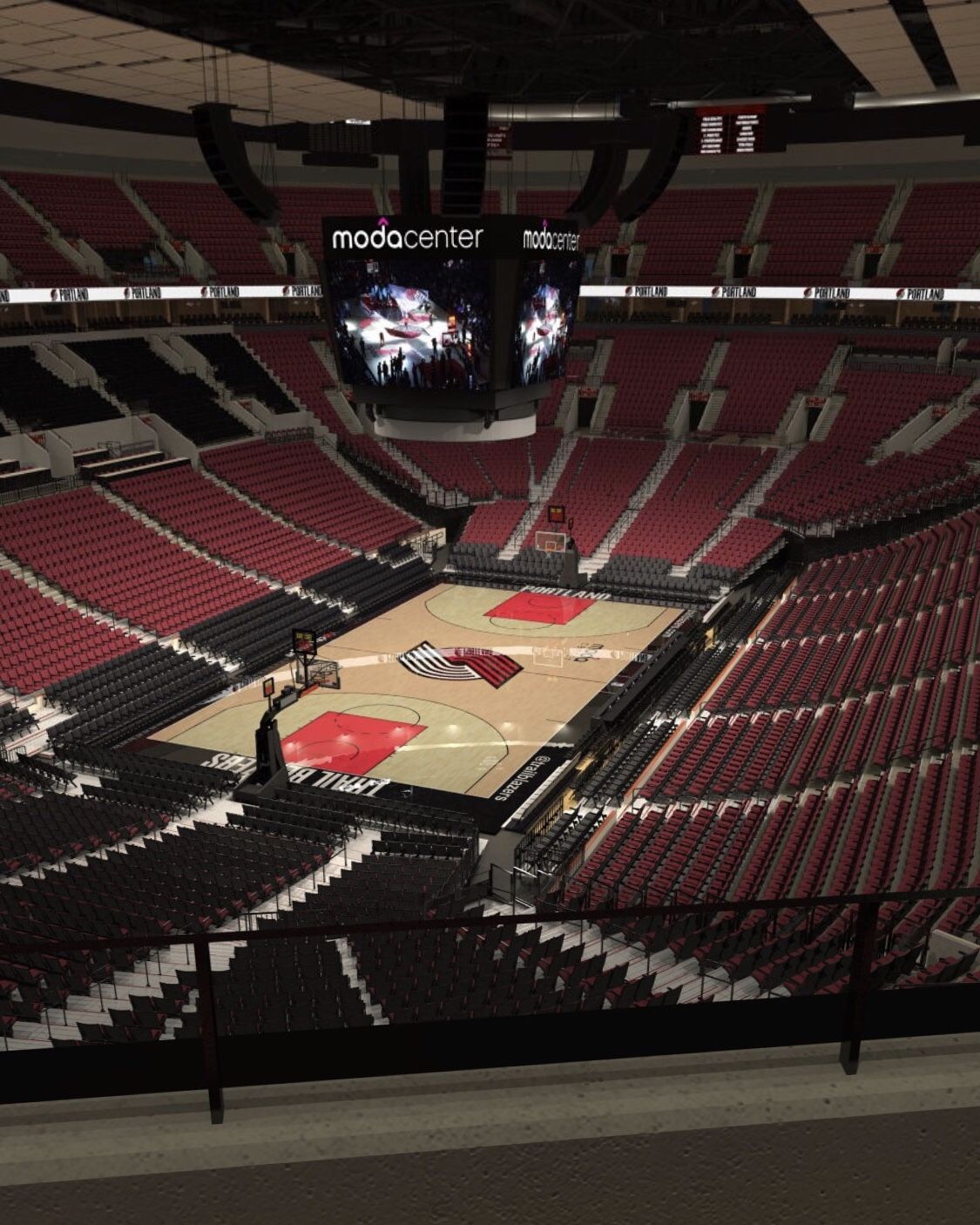 Warriors blazers game 3 front row!!