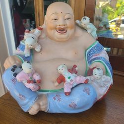 Laughing Vintage Porcelun Buddah