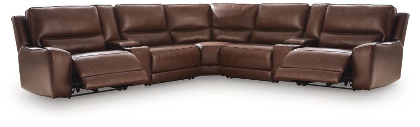DeepWakes Canyon 7-Piece Reclining Sectional with Storage Consoles