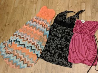 8 Dresses + 1 Black Romper (Brands Forever 21, White House Black Market, XOXO)