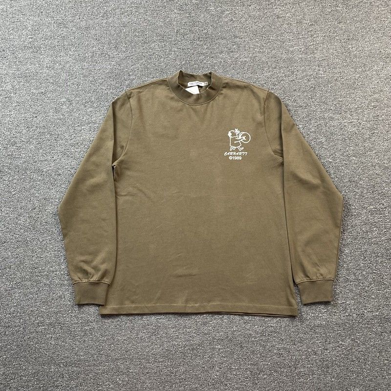 Carhartt Brown Cartoon Pattern Long Sleeves