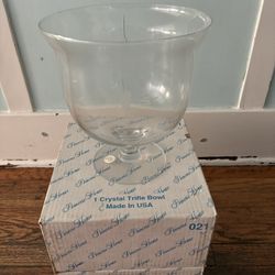 Princess House Crystal Trifle Bowl