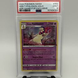 Hisuian Typhlosion Card 052/189 GameStop Exclusive Astral Radiance Stamp PSA 9