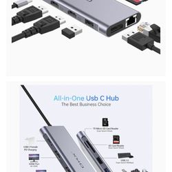 Docking Station, USB C Docking Station, USB C Hub 13 in 1 Triple Display with 100W PD Charging, 2 HDMI, DP, USB-C Data Transfer, 3 USB 3.0, 2 USB 2.0 