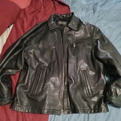 100% Leather Jacket XXL MENS 