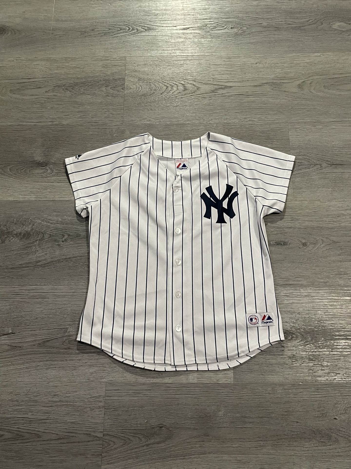 90s Vintage Majestic MLB New York Yankees Women's white baseball jersey