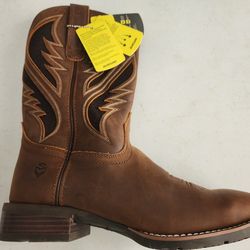 2Sureway men's size 10 square toe cowboy boots