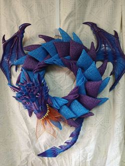Halloween Dragon purple n blue