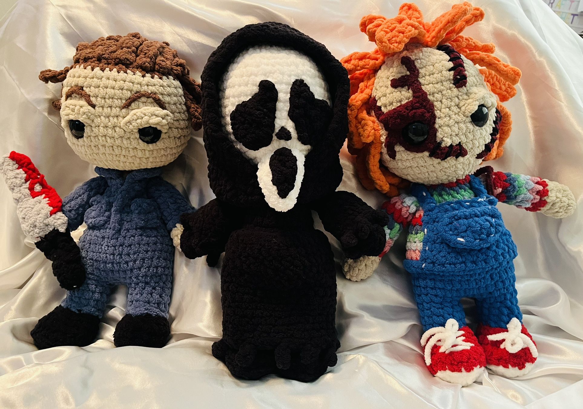 Scary movie Crochet Character Plushies 