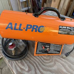 ALL-PRO 40,000 Propane Forced Air Heater