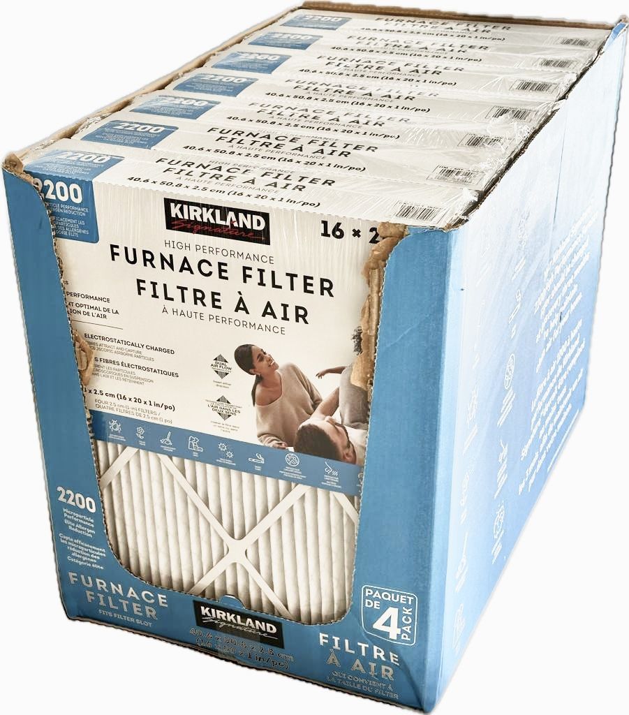 28 units/Box Kirkland Signature 2200 High Performance Air Filters