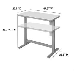 Tresanti Geller 47” Adjustable Height Desk LIKE NEW