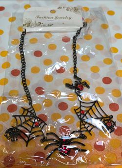Halloween Spider Necklace