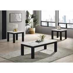 New 3pc Coffee table set !! Nuevos 3piezas Juego de mesas de sala