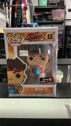 Funko pop! Street fighter Ryu 8-bit #15 GameStop exclusive