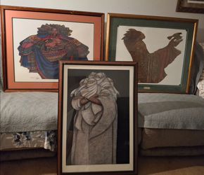4 Charles Bibbs Limited Edition Prints Gift 3 & 4 Swahili Eyes More Lilies