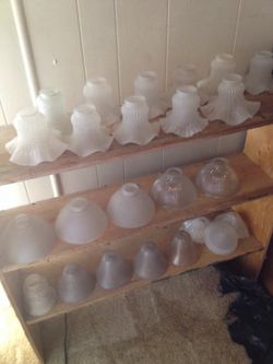 Glass shades hand blown