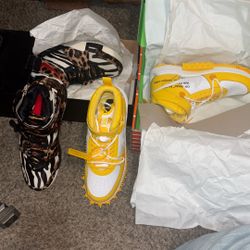 Off Whites Air Force 1 Mid Sp LTHR Size 12 And Zoom LeBron 2 LX Size 11.5
