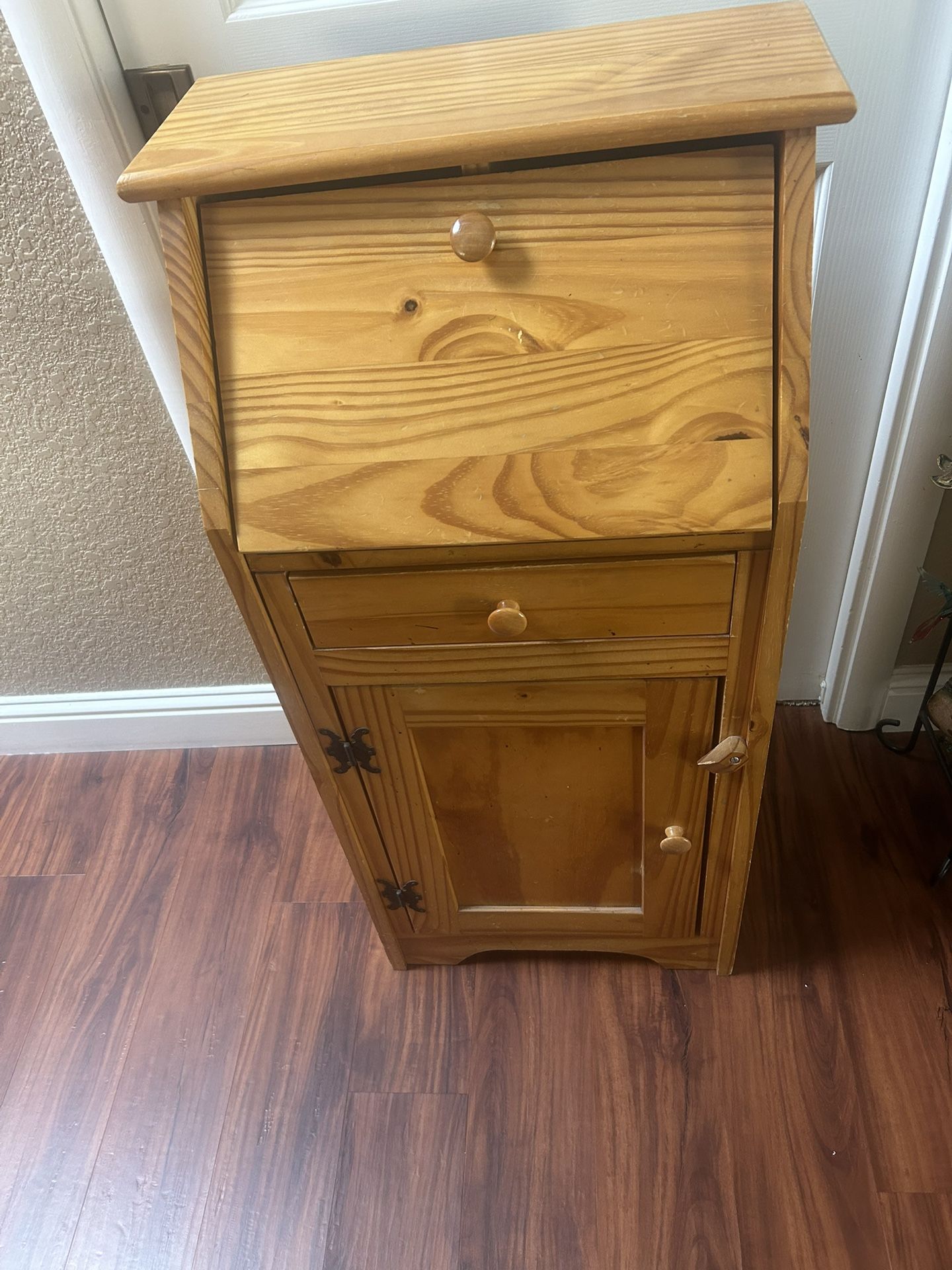 Solid Wood Secretary Desk / Storage Cabinet