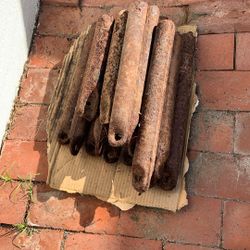 vintage industrial metal weights