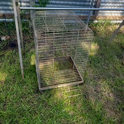 METAL WIRE BIRD CAGE 
