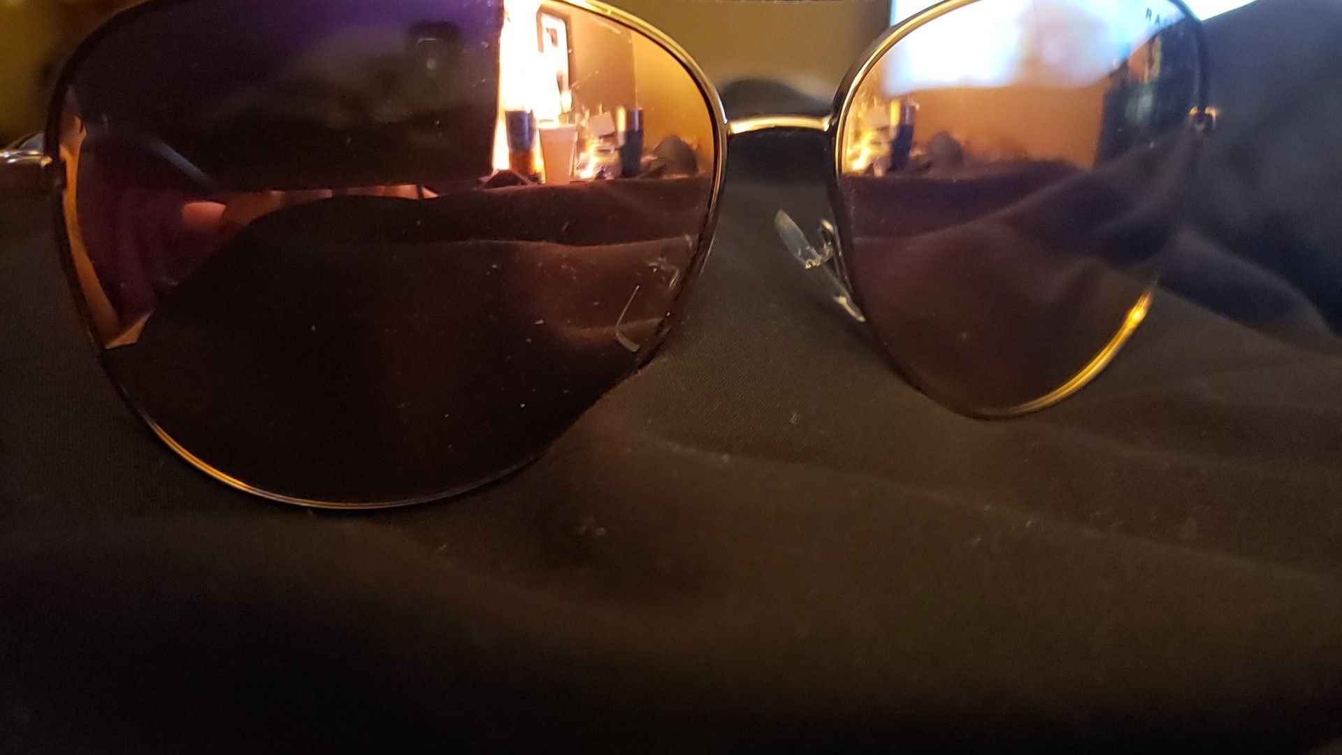 Ralph Lauren Pink Aviator Sunglasses