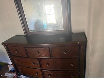 Large dresser with mirror