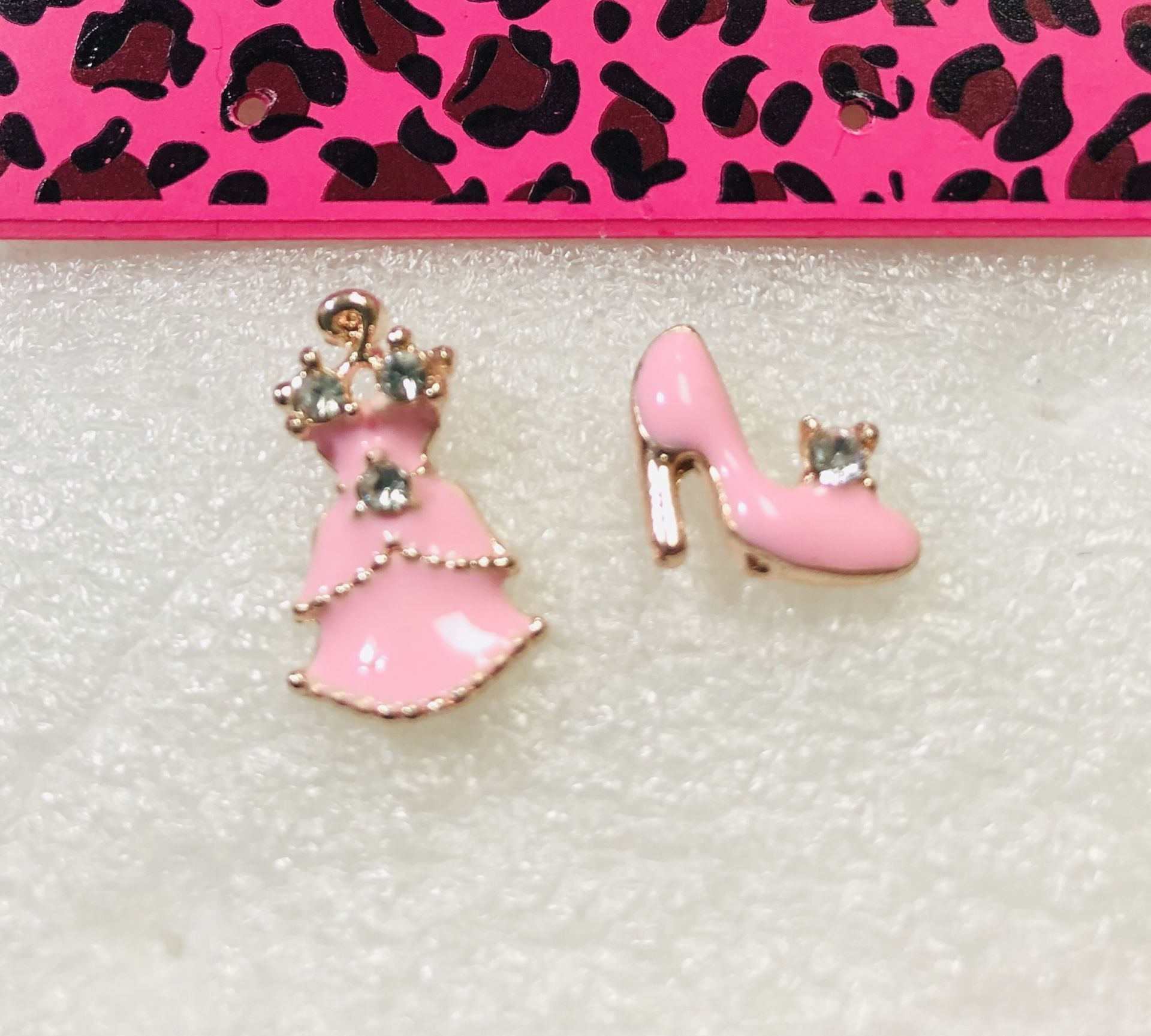 Pretty pair of pink stud earrings