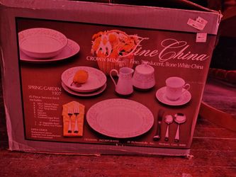 Crown Ming Fine China 45 Piece Dinnerware Set
