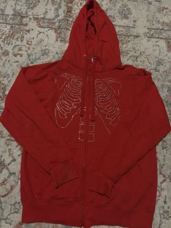 Rhinestone Zip up 