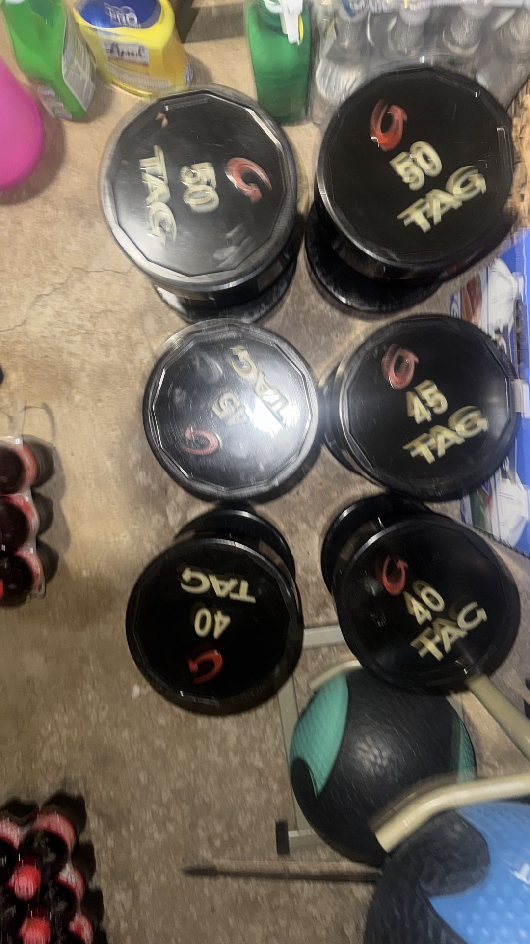 3 Pairs Of TAG ROUND PREMIUM URETHANE DUMBBELL (PAIRS)