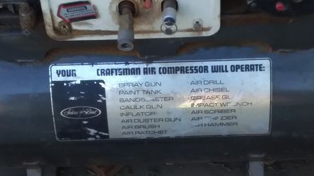 Craftsman aircompressor