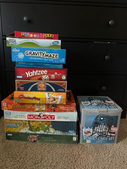 Lot of 11 Board Games – Monopoly, Yahtzee & More