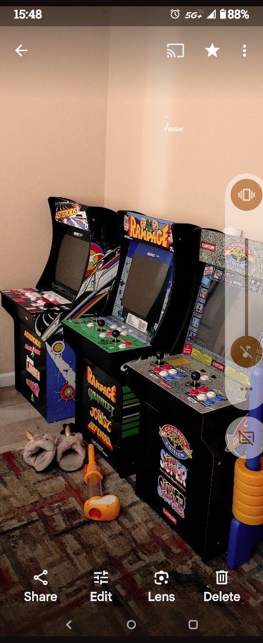 Rampage And Asteroids 1up Arcade Cabinet Bundle