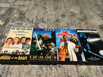 Lot of 4 VHS Tapes Classic Movies