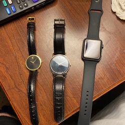 2 Movado’s And A Apple Watch