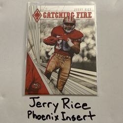 Jerry Rice San Francisco 49ers Hall of Fame WR Phoenix Short Print Insert Card. 