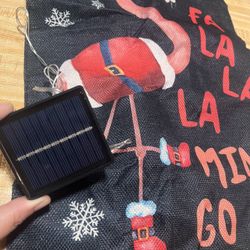 Artofy Christmas Flamingo Santa Small Decorative Garden