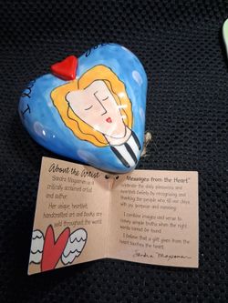 Messages from the heart glass chime heart